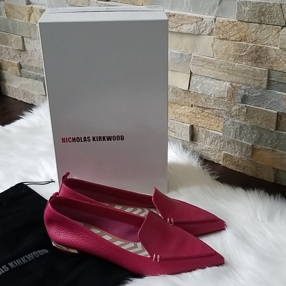 Nicholas Kirkwood Shoes - Nicholas Kirkwood Leather Pointed Toe Loafers